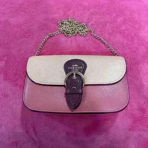 Coach Beat Crossbody Clutch In Colorblock—TwoToned Pink